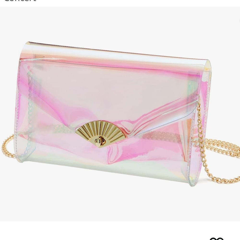 Holographic clear crossbody purse eras tour